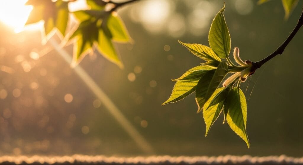 Gentle morning sunlight streaming through window, illustrating the importance of natural light exposure for circadian rhythm