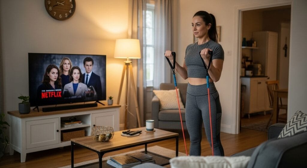 7 Simple Resistance Band Routine at Home Exercises for Your Next TV Binge Session