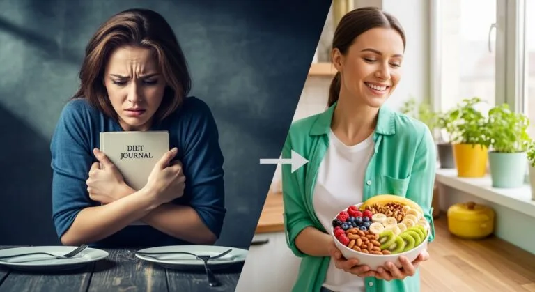 Habit Snacking vs. Dieting transformation - from restriction to sustainable wellness